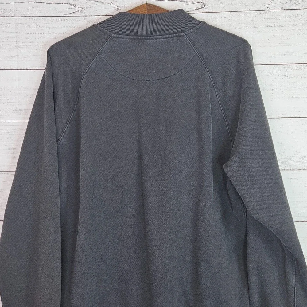 Men's Madewell Gray Zip Up Cotton Sweater Size XL